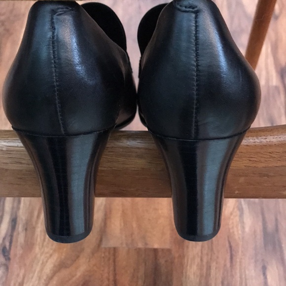 NWOT Franco Sarto 2.75 inch stacked block heel loafer-styled pump - Picture 4 of 8